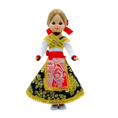 40 cm große Sintra-Puppe mit Zamorana-Regionalkleid (Zamora) Sonderedition in limitierter Auflage. Hergestellt in Spanien. - Puppen-Komplettkollektion (SKU: 421)