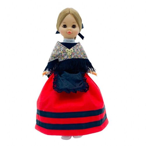 Muñeca Sintra de 40 cm con vestido regional típico Riojana La Rioja edición especial limitada. Fabricada en España. - Muñeca colección completa (SKU: 423)