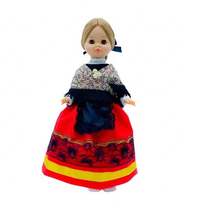 40 cm Sintra doll with typical regional dress Cacereña Cáceres special limited edition. Made in Spain. - Doll complete collection (SKU: 426)