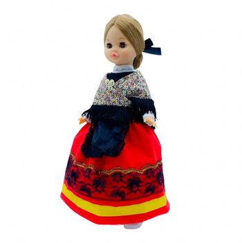 Poupée Sintra de 40 cm avec robe régionale typique Cacereña Cáceres édition spéciale limitée. Fabriqué en Espagne. - Collection complète de poupées (SKU : 426) 4