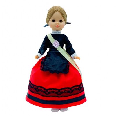 Poupée Sintra de 40 cm avec robe typique régionale Palentina Palencia édition spéciale limitée. Fabriqué en Espagne. - Collection complète de poupées (SKU : 435)