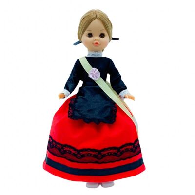 Muñeca Sintra de 40 cm con vestido regional típico Palentina Palencia edición especial limitada. Fabricada en España. - Muñeca colección completa (SKU: 435)
