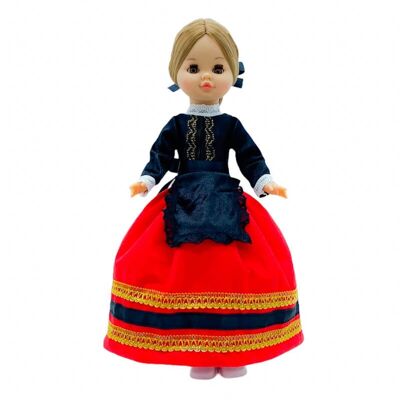 Bambola Sintra di 40 cm con abito tipico regionale Soriana Soria edizione speciale limitata. Fatto in Spagna. - Collezione completa di bambole (SKU: 438)