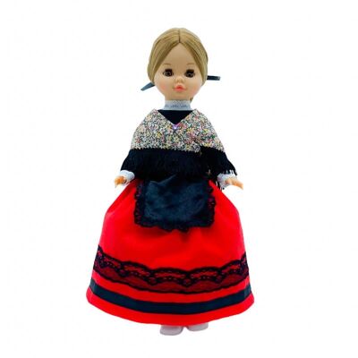 40 cm Sintra doll with typical regional dress Alcarreña La Alcarria Guadalajara special limited edition. Made in Spain. - Doll complete collection (SKU: 439)