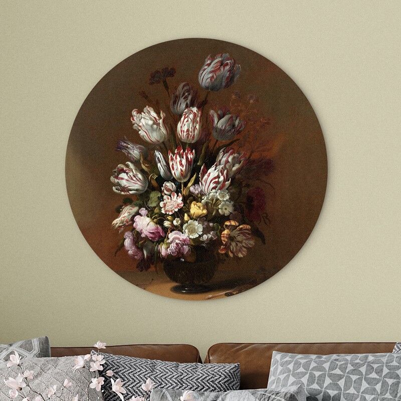 Cerchio da parete Natura morta con fiori di Abraham Mignon - 45 cm - Cerchio da parete