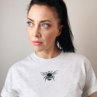 Black bee t-shirt , White