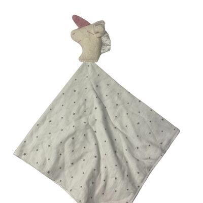 Bio / eco cuddle cloth unicorn grasping toy, EINT-11
