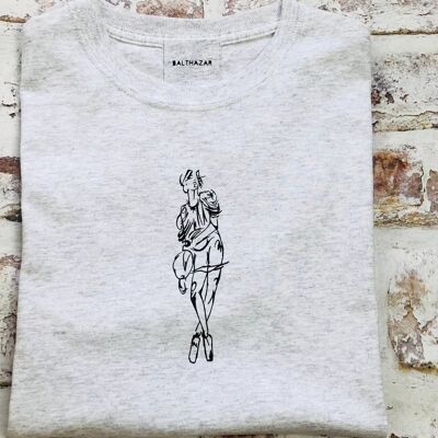 Commander mini doll t-shirt , blush