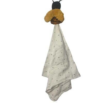 Bio / eco comfort blanket, grasping toy bee, BINTU-77