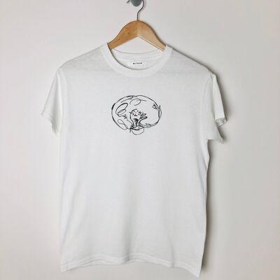 Doll head t-shirt , Mid Grey