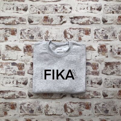 Fika text sweatshirt , Cherry