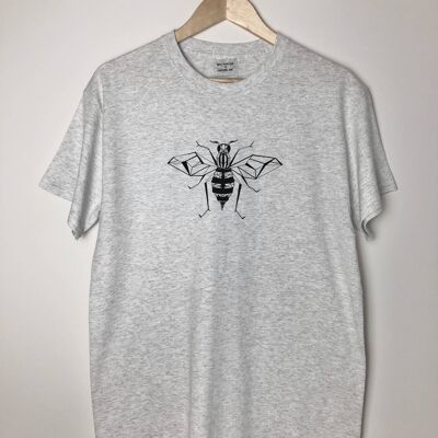 Graphic bee t-shirt , mid grey