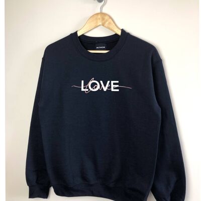 Love mix logo sweatshirt , white