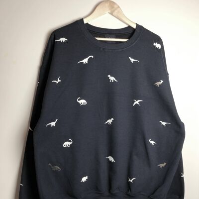 Miniature dinosaur sweatshirt , sand