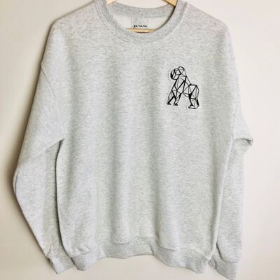 Origami Gorilla sweatshirt , mint