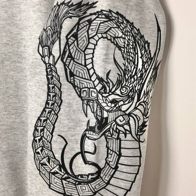 Quetzalcoatl sleeved sweatshirt , Navy