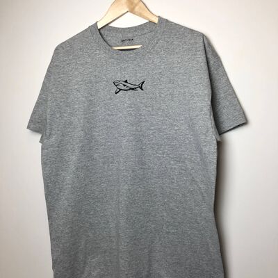 Shark t-shirt , Mid Grey