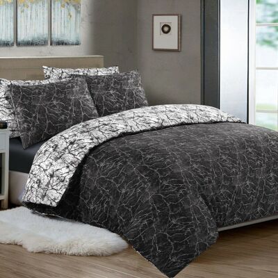 Printed Duvet Cover with Pillowcases 100% Cotton Double King Super King Size Bedding Sets - Super King , Super King
