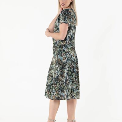 Green Camouflage Summer Dress