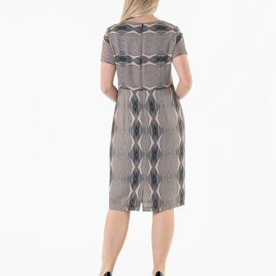 Geometrisch geradliniges Kleid