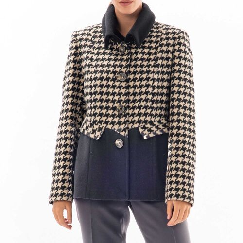 Pied-de-poule Wool Jacket