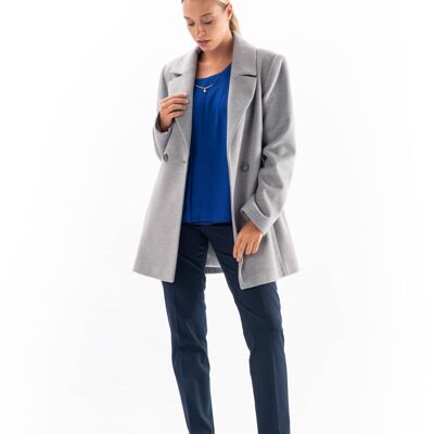 Blazer Lungo Business Grigio Velluto