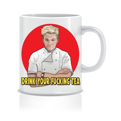 3 x Gordon Ramsey Becher – Drink your f**king tea – Becher – CMUG15