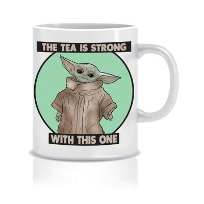 3 x Taza Baby Yoda - El té es fuerte con esta - Tazas - CMUG07