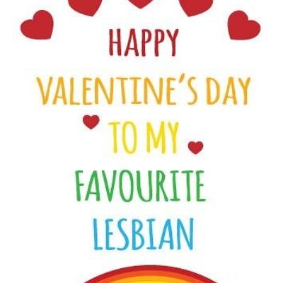My Favourite Lesbian - Valentine Card - V1
