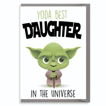 6 x Cartes de vœux - Yoda Best Daughter - Star Wars - C807 1