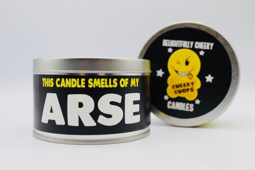 3 x Wanky Candle Tin -This Candle Smells Of Arse