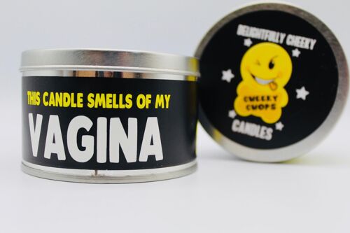 3 x Wanky Candle Tin -This Candle Smells Of My Vagina