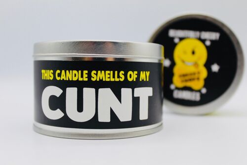 3 x Wanky Candle Tin -This Candle Smells Of My Cunt