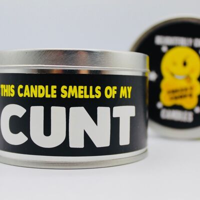 3 x Wanky Candle Tin -This Candle Smells Of My Cunt