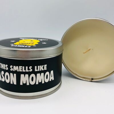 3 x Wanky Candle Tin -This Candle Smells Of Jason Momoa