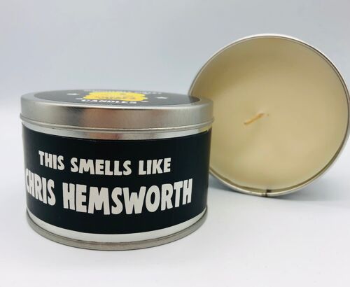 3 x Wanky Candle Tin -This Candle Smells Of Chris Hemsworth