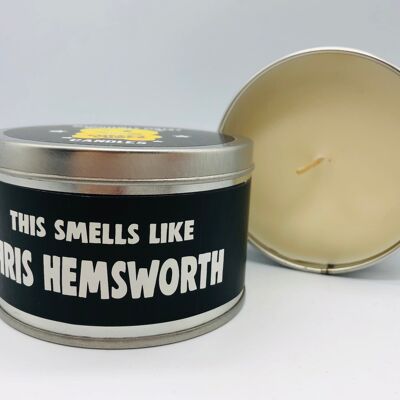 3 x Wanky Candle Tin -This Candle Smells Of Chris Hemsworth