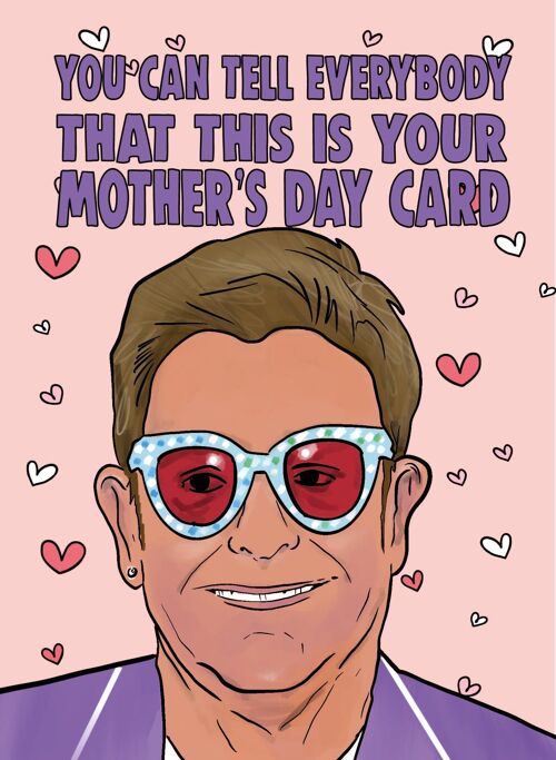 Mothers Day Card - Elton John Your song - M93