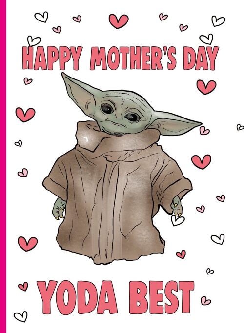 Mothers Day Card - Yoda Best - M91