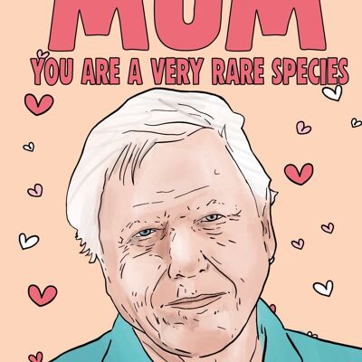 Mothers Day Card - David Attenborough- M90