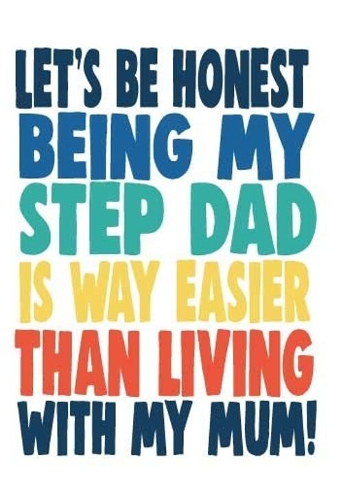 6 x Fathers Day Cards - Step Dad - Living with my Mum - F141