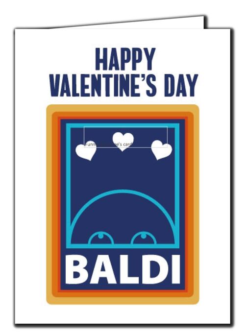 Funny Valentine's card Husband Boyfriend Happy Valentine's day Baldi - V239