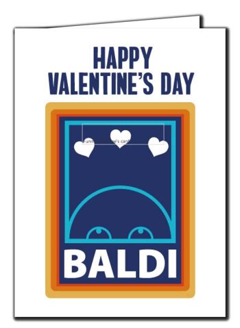 Carte de Saint Valentin drôle mari petit ami bonne Saint Valentin Baldi - V239