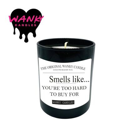 3 candele profumate Wanky Candle Black Jar - Odora come se fossi troppo difficile da comprare - WCBJ97