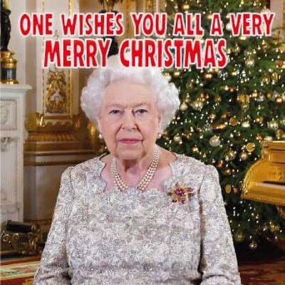 Funny Queen Christmas Card - Funny Lockdown Quarantine 2021 Xmas New Year 2022 - Humor Humorous XM360