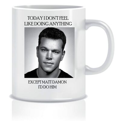 Matt Damon Mug Novelty Gift Mug Her Female Celebrity Heartthrob Gift For Her