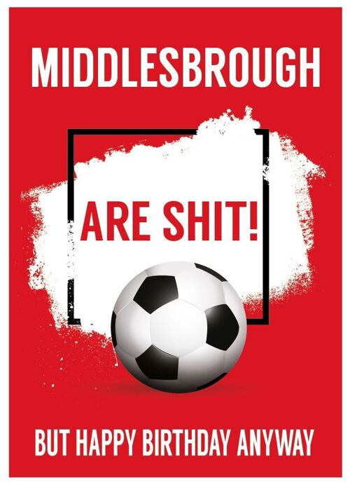 6 x Football Cards - Middlesbrough are Sh*t