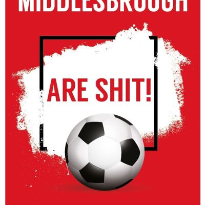 6 x Football Cards - Middlesbrough sono merda