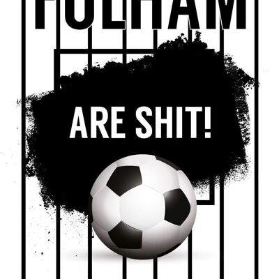 6 x Football Cards - Fulham are Sh*t