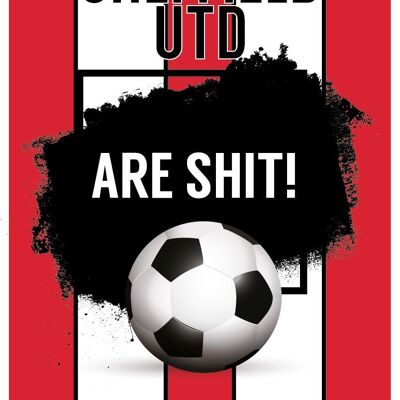 6 x Football Cards - Sheffield United FC are Sh*t